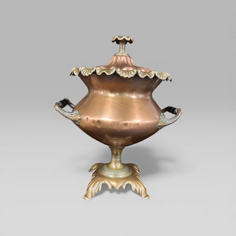 Antique Victorian Copper Samovar - Image 5